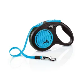 Flexi New Neon M pásek 5 m, max.25 kg, modrá